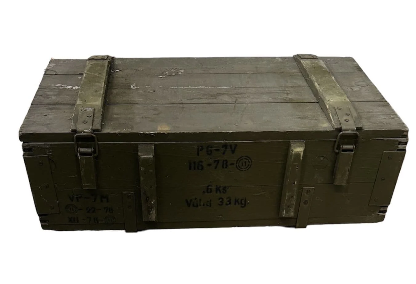 Soviet Military Large Wooden Ammo Box Crate V4 - Image 2