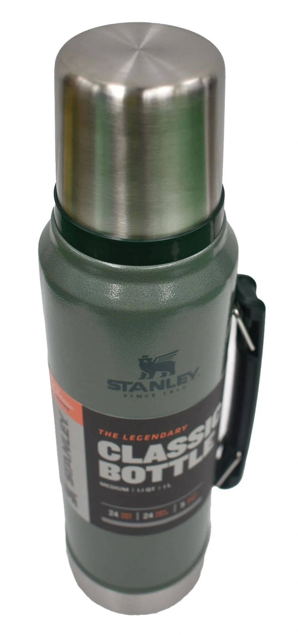 Stanley Classic Vacuum Insulated Bottle 1.0 Litres - Hammertone Green - Image 2