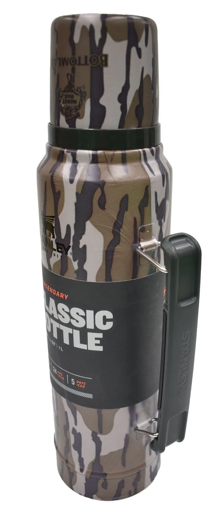 Stanley Classic Vacuum Insulated Bottle 1.0 Litres - Mossy Oak Bottomland - Image 3