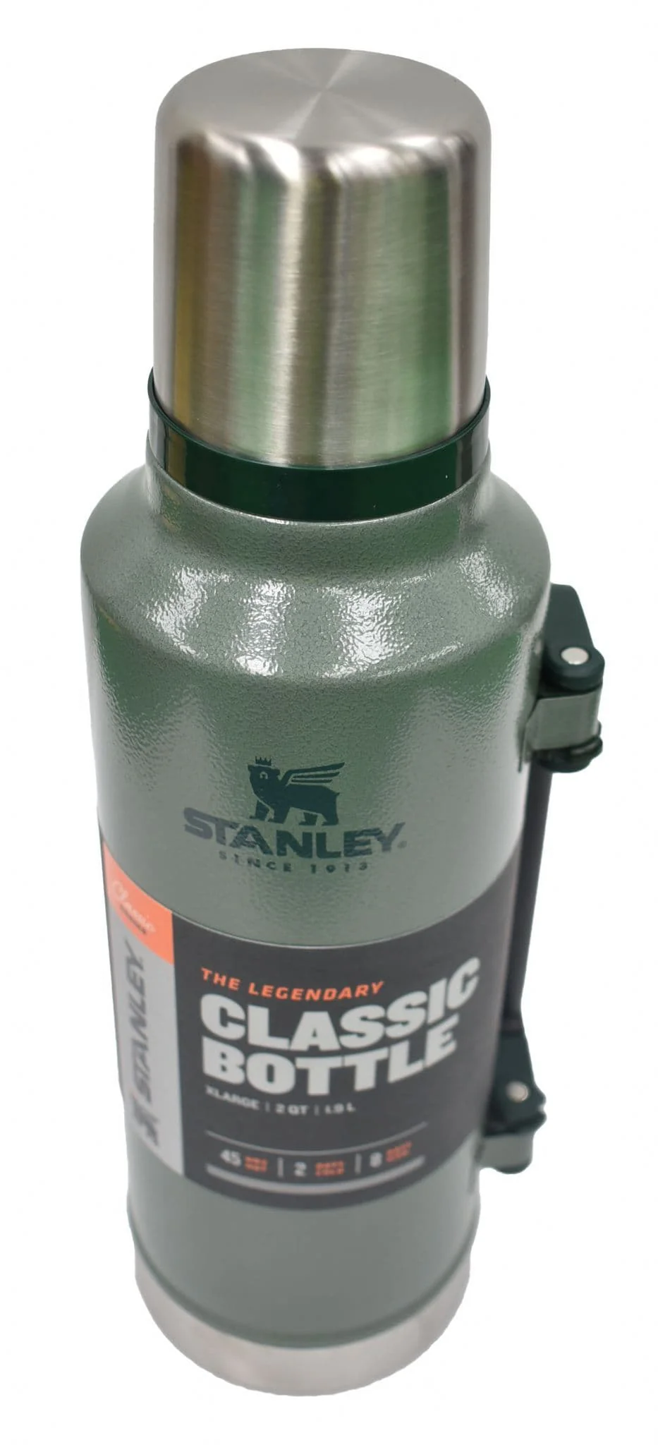Stanley Classic Vacuum Insulated Bottle 1.9 Litres - Hammertone Green - Image 2