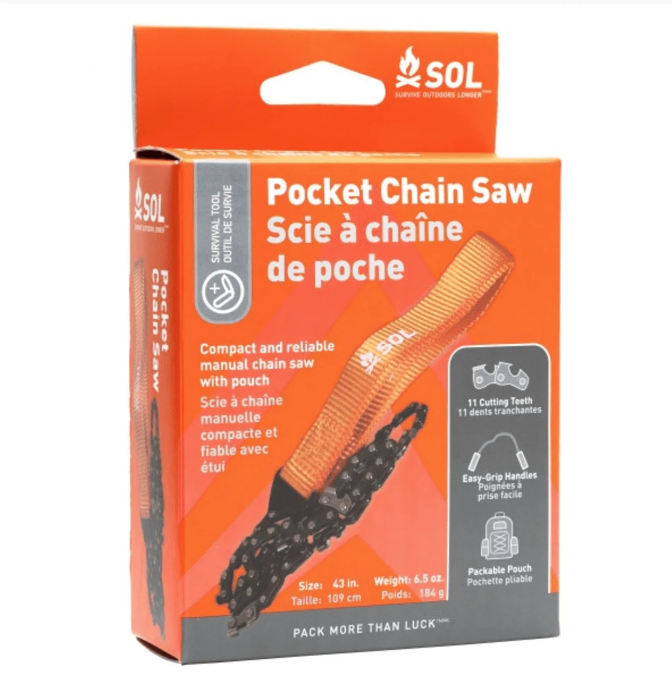 Survive Outdoors Longer Pocket Chain Saw - Image 3