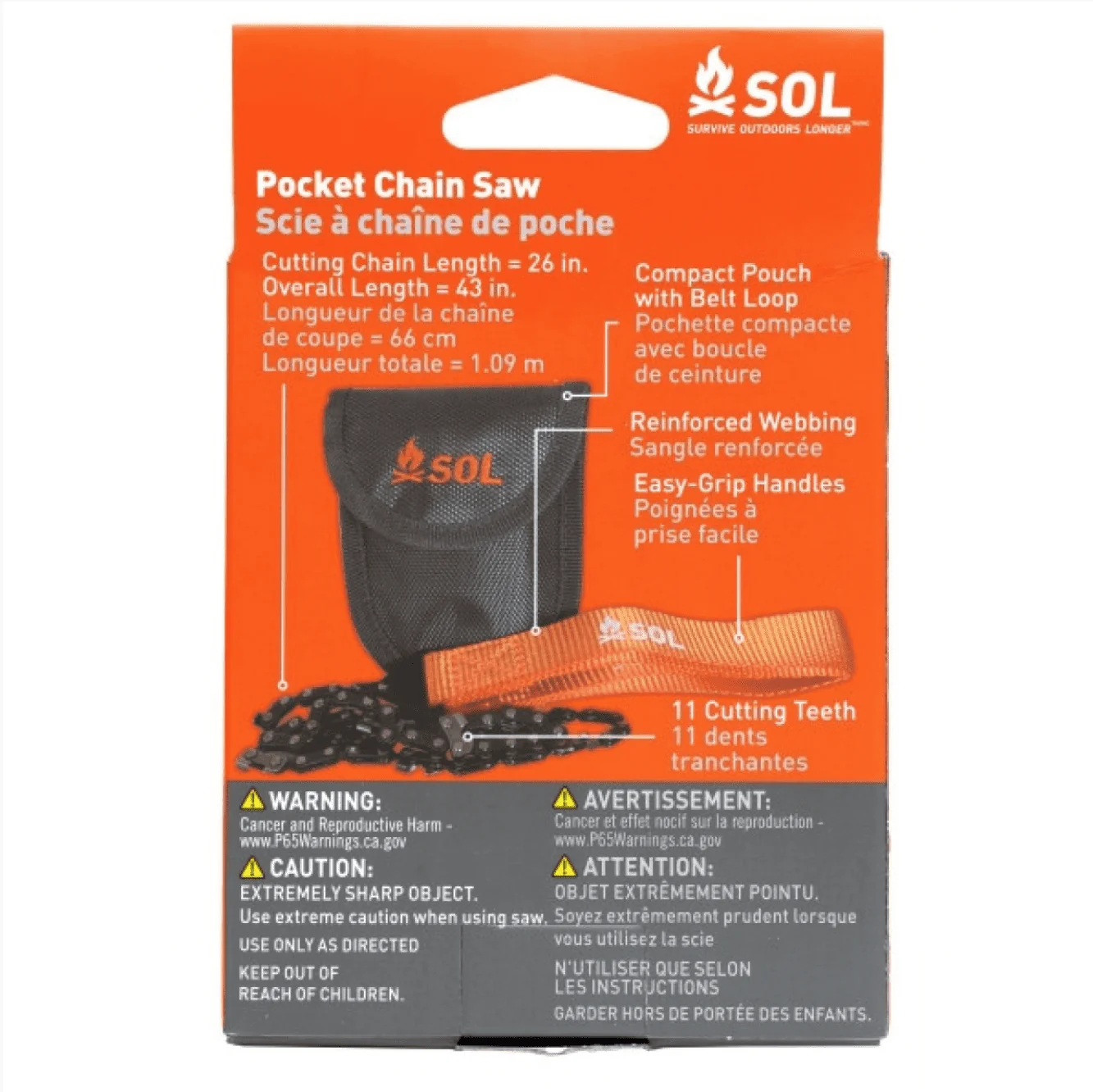 Survive Outdoors Longer Pocket Chain Saw - Image 4