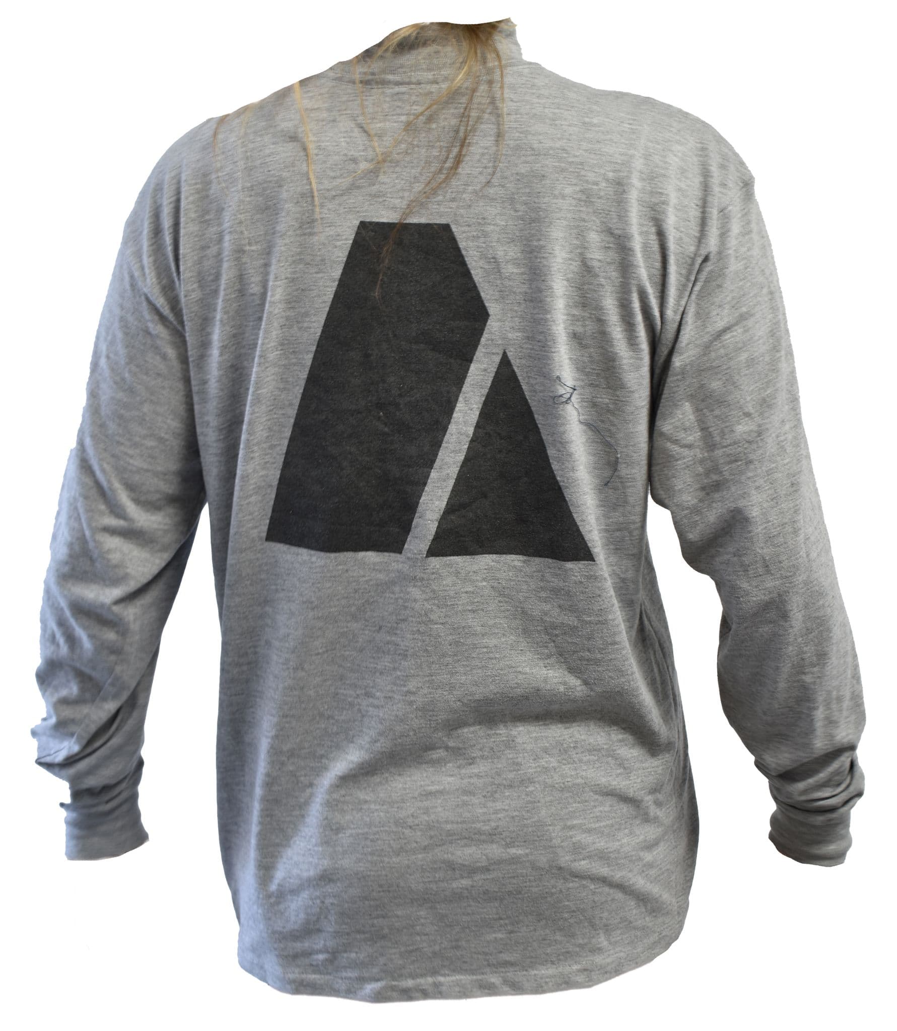 US Army Grey Long Sleeve Fitness T-Shirt - Image 3