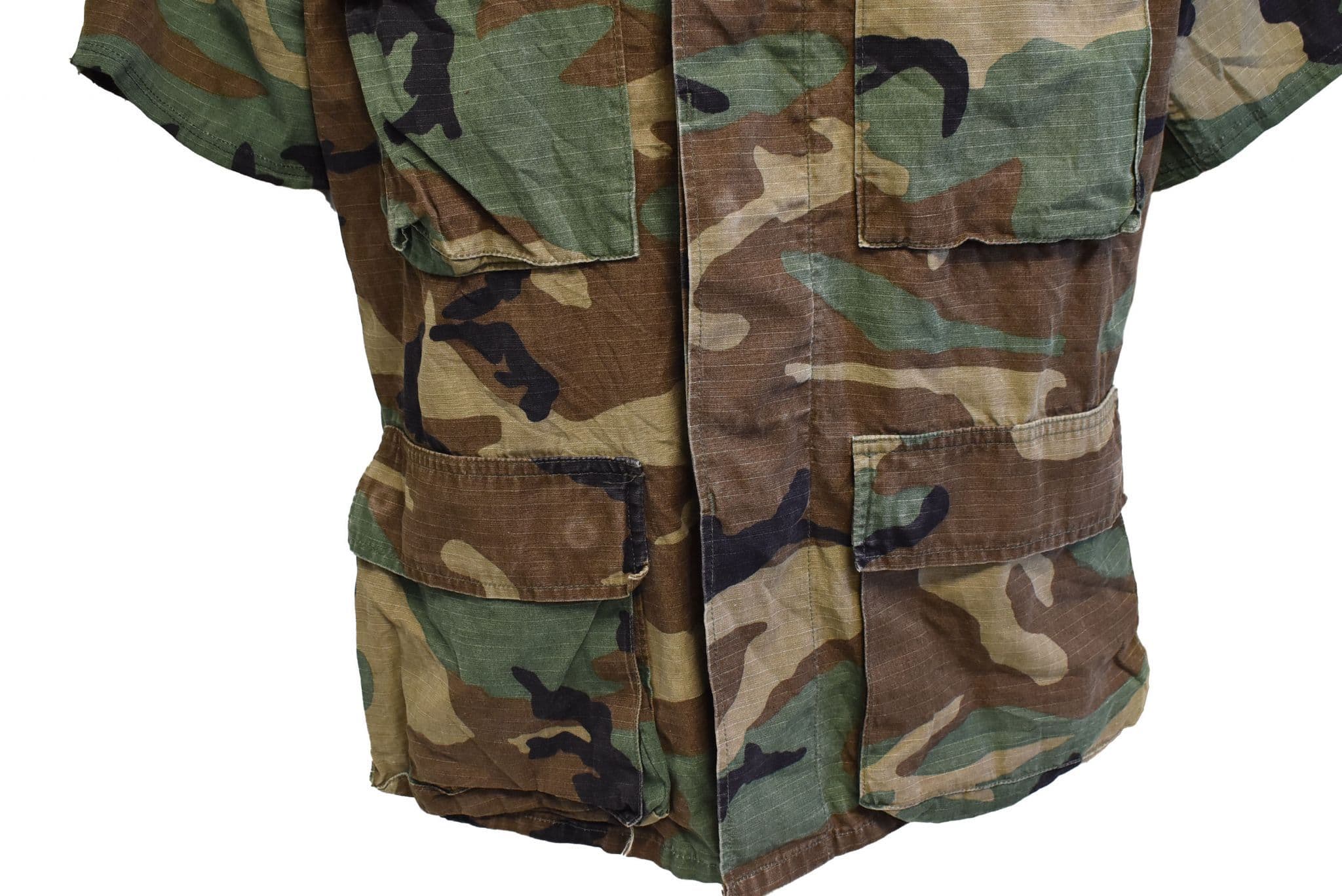 US Military M81 Woodland BDU Camo Short Sleeve Shirt - Image 3