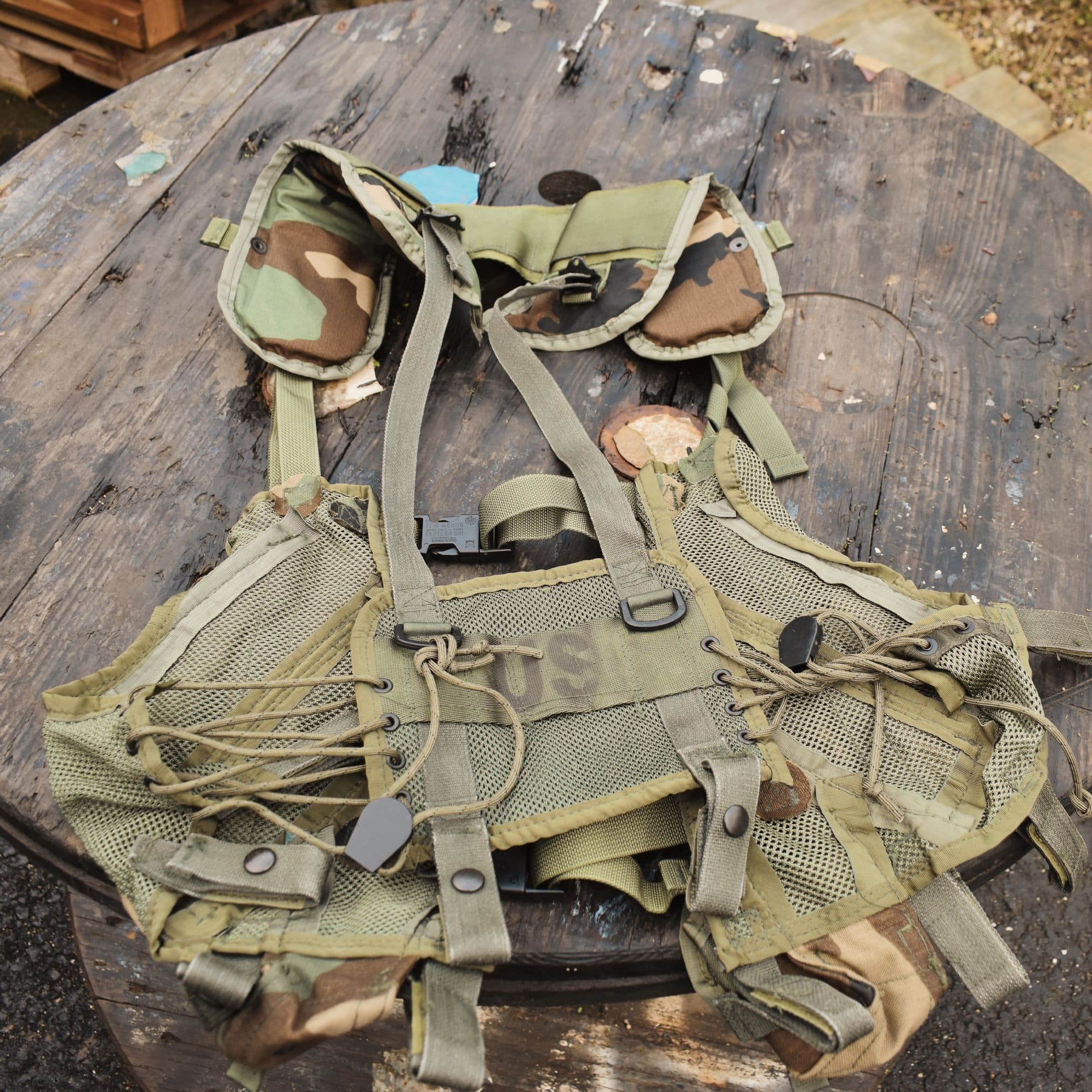 US Webbing Tactical Load Bearing DPM Vest - Image 10