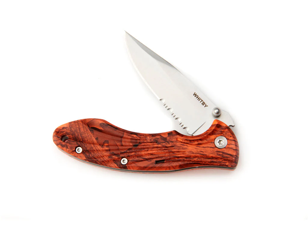 Whitby Orange Camo Lock Knife (2.75") - Image 3