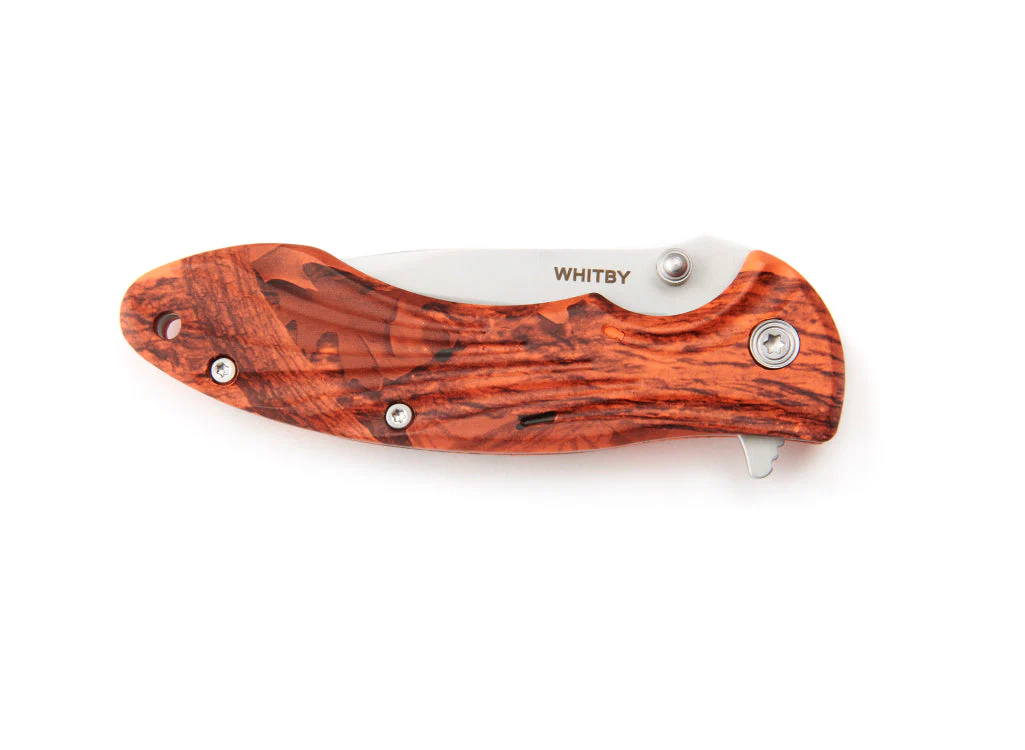 Whitby Orange Camo Lock Knife (2.75") - Image 4