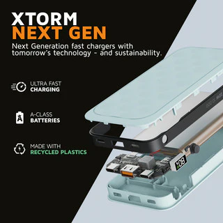 XStorm Fuel Series 5 Power Bank 20W - 10,000 mAh - Teal Blue - Image 2