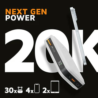 XStorm Fuel Series 5 Power Bank 35W - 20,000 mAh - Dusk White - Image 8