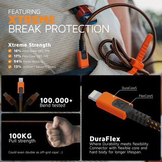 XStorm Xtreme Cable: USB-A to Lightning - 1.5m - Image 5