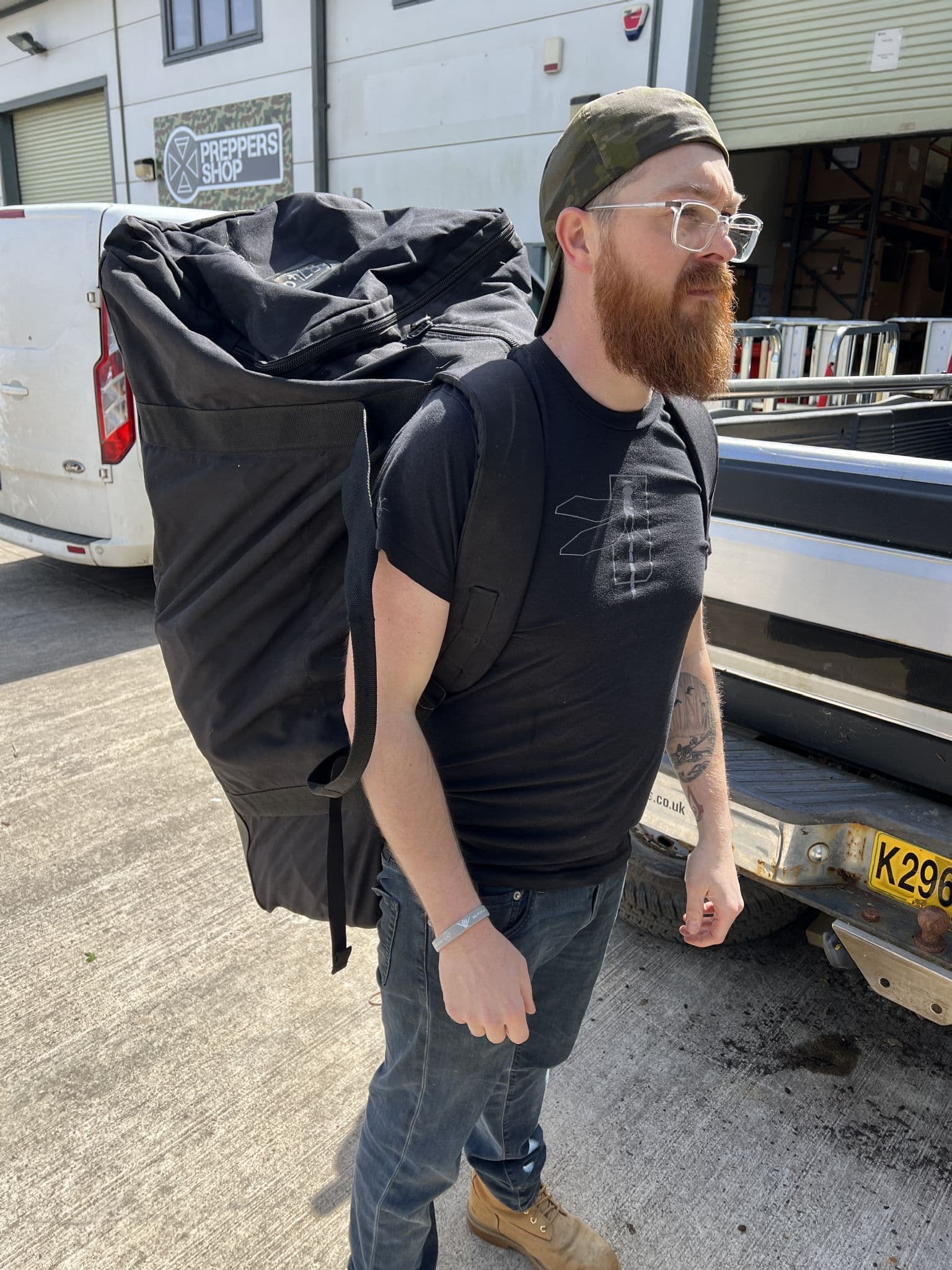 XXL Riot Police Huge Black 200L Holdall - Image 8