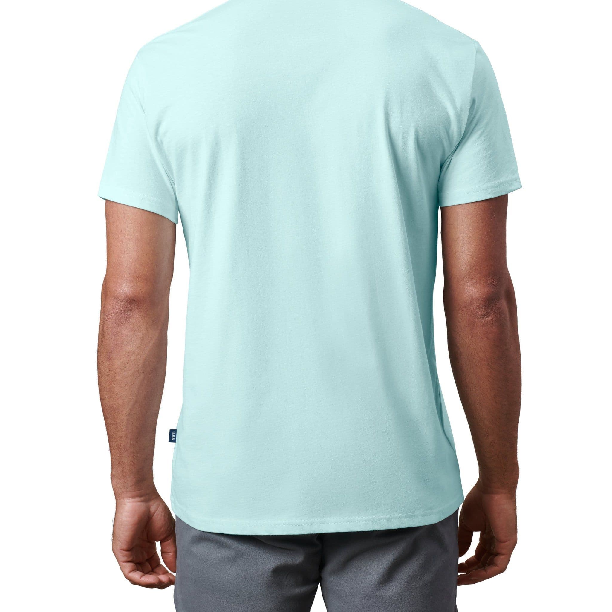 YETI Premium Logo Badge S22 Short Sleeve T-Shirt - Light Blue - Image 4